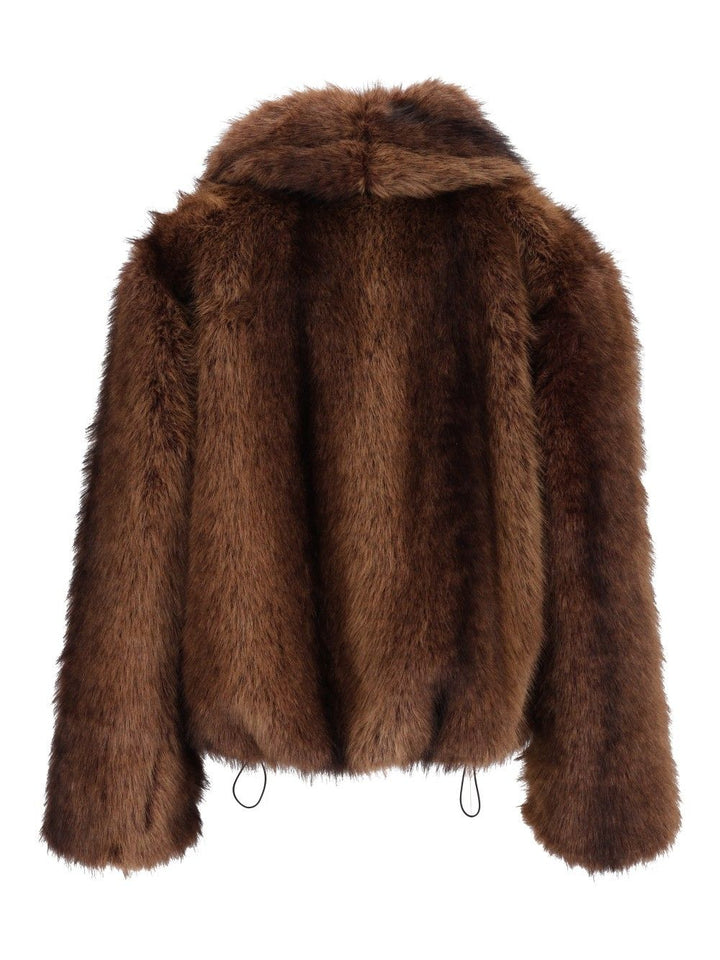 Al Duca D'Aosta Faux Fur With Zip Coats - Marrone | 8f7746794f232513d5783ab4792e6fb7fdc03f54