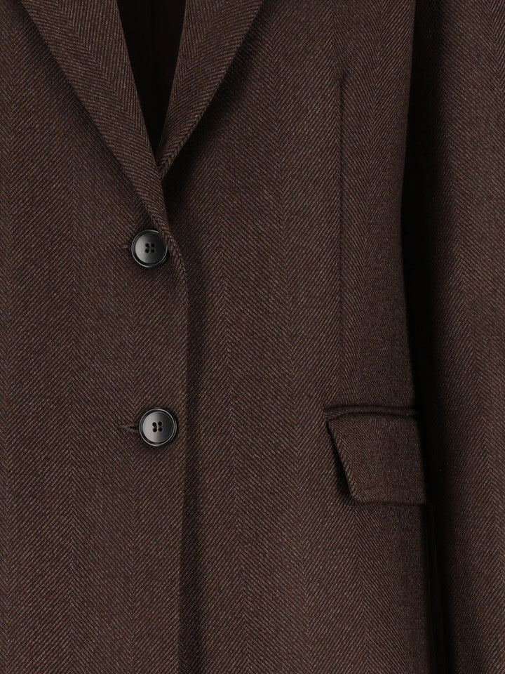 Al Duca D'Aosta Straight Coat Coats - Marrone | 10ab66175b193172cb7546c37bd21bab640a5ed5