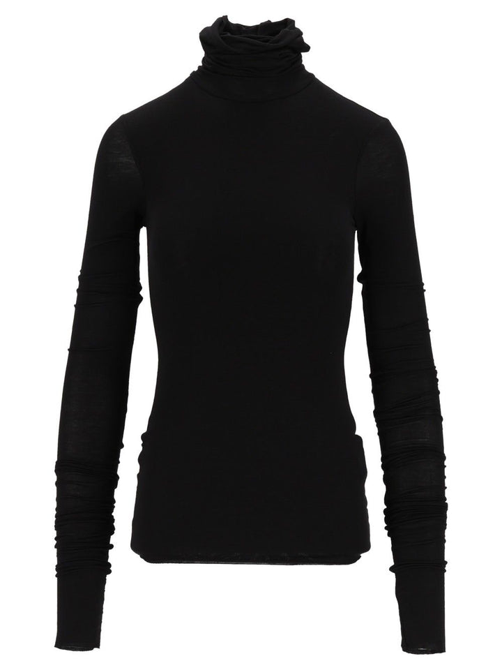 Al Duca D'Aosta Long-Sleeved Turtleneck T-Shirt - Nero | b66b8d055ae52e5c7435f323ae99a4c9bd6b5342