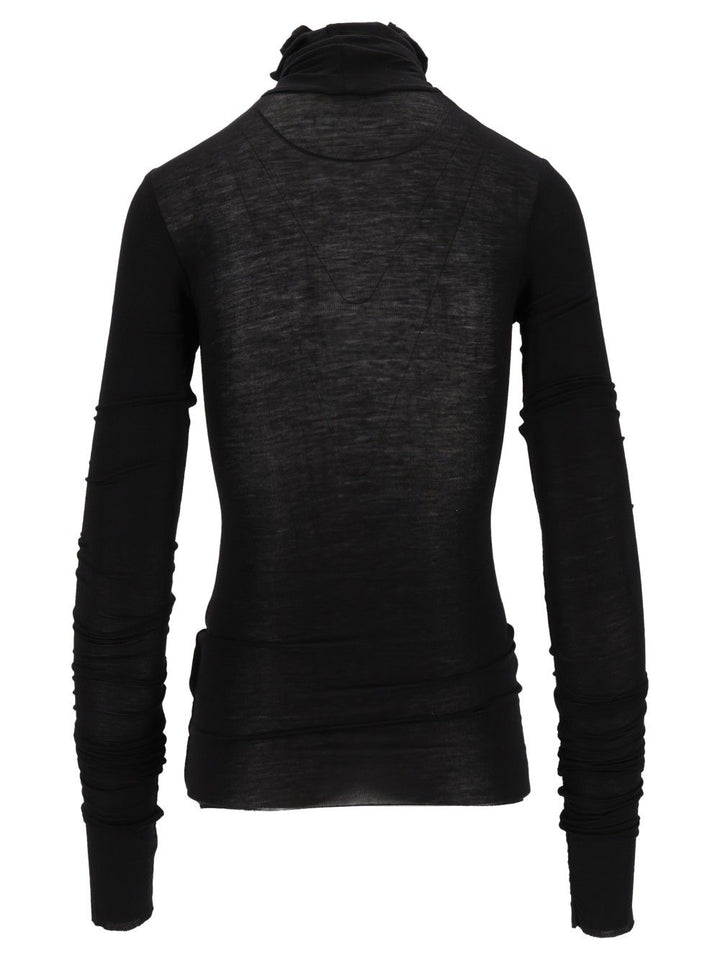 Al Duca D'Aosta Long-Sleeved Turtleneck T-Shirt - Nero | f3a344a481c0a6c597b80dbdf7efb04259b554fd