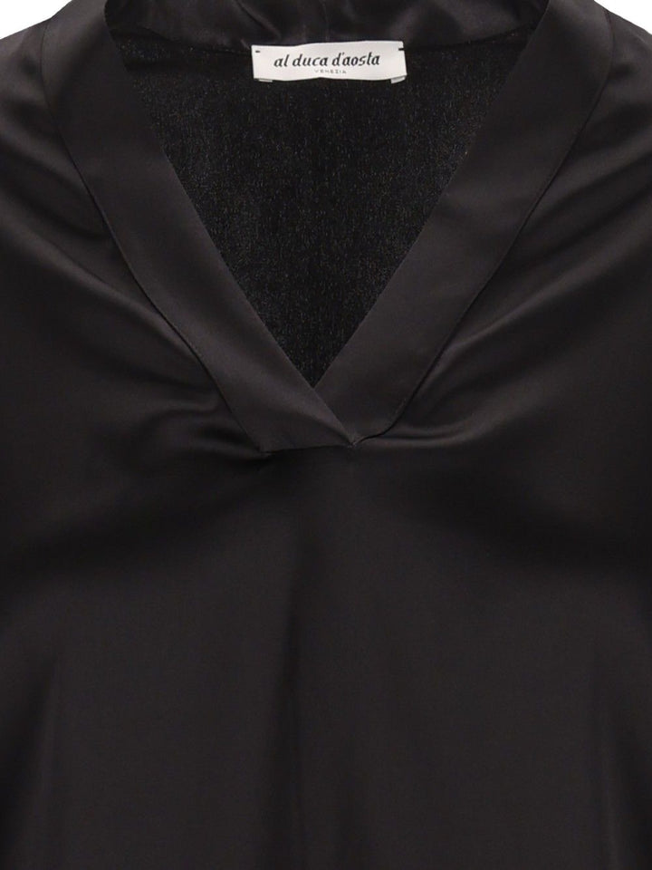 Al Duca D'Aosta Long-Sleeved Tunic Top - Nero | 123d037ca865179e24b1fe2d453581b1a0ecff5a
