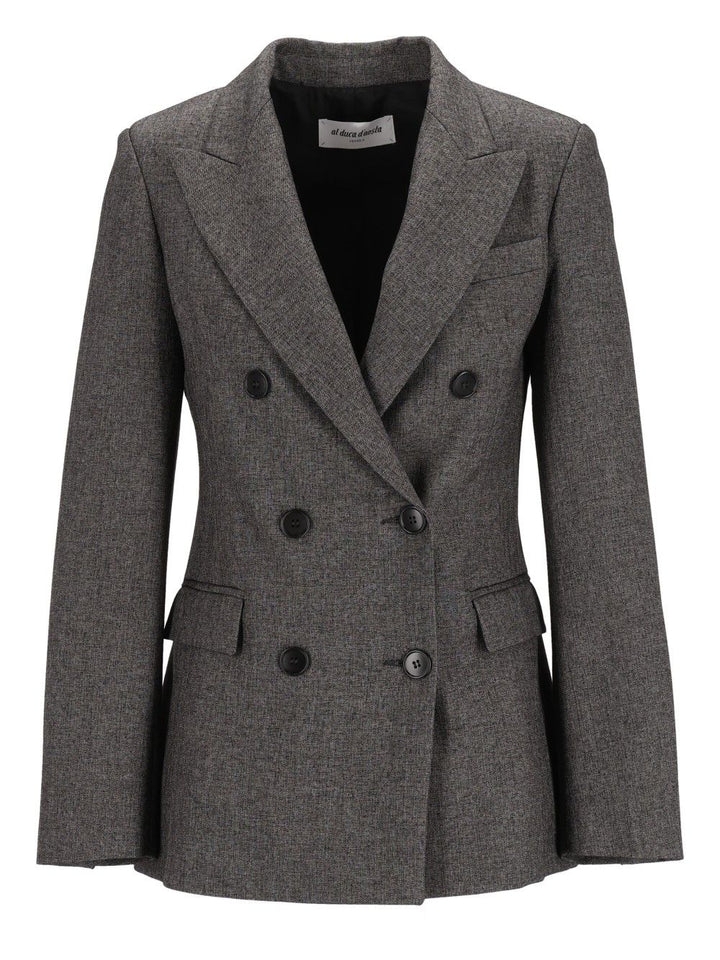 Al Duca D'Aosta Double-Breasted Jacket Giacche - Grey | bb179b701c6c8779e2e24b659bb39ee759443e53