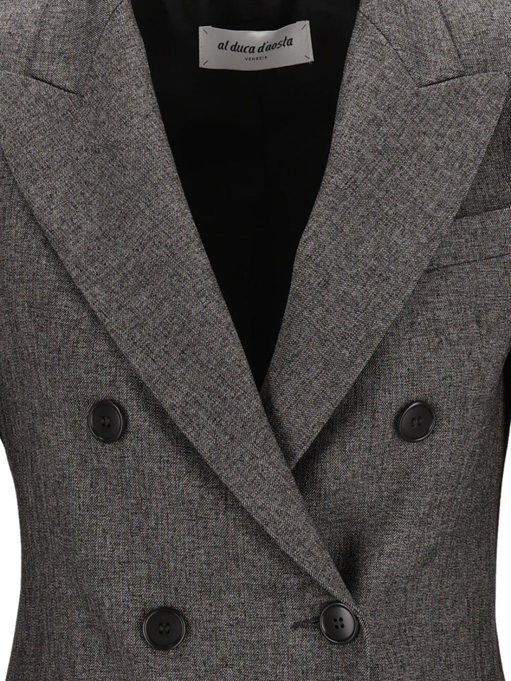 Al Duca D'Aosta Double-Breasted Jacket Giacche - Grey | 615dc43be011a9e616570ab3c3c1d8cb51170aeb
