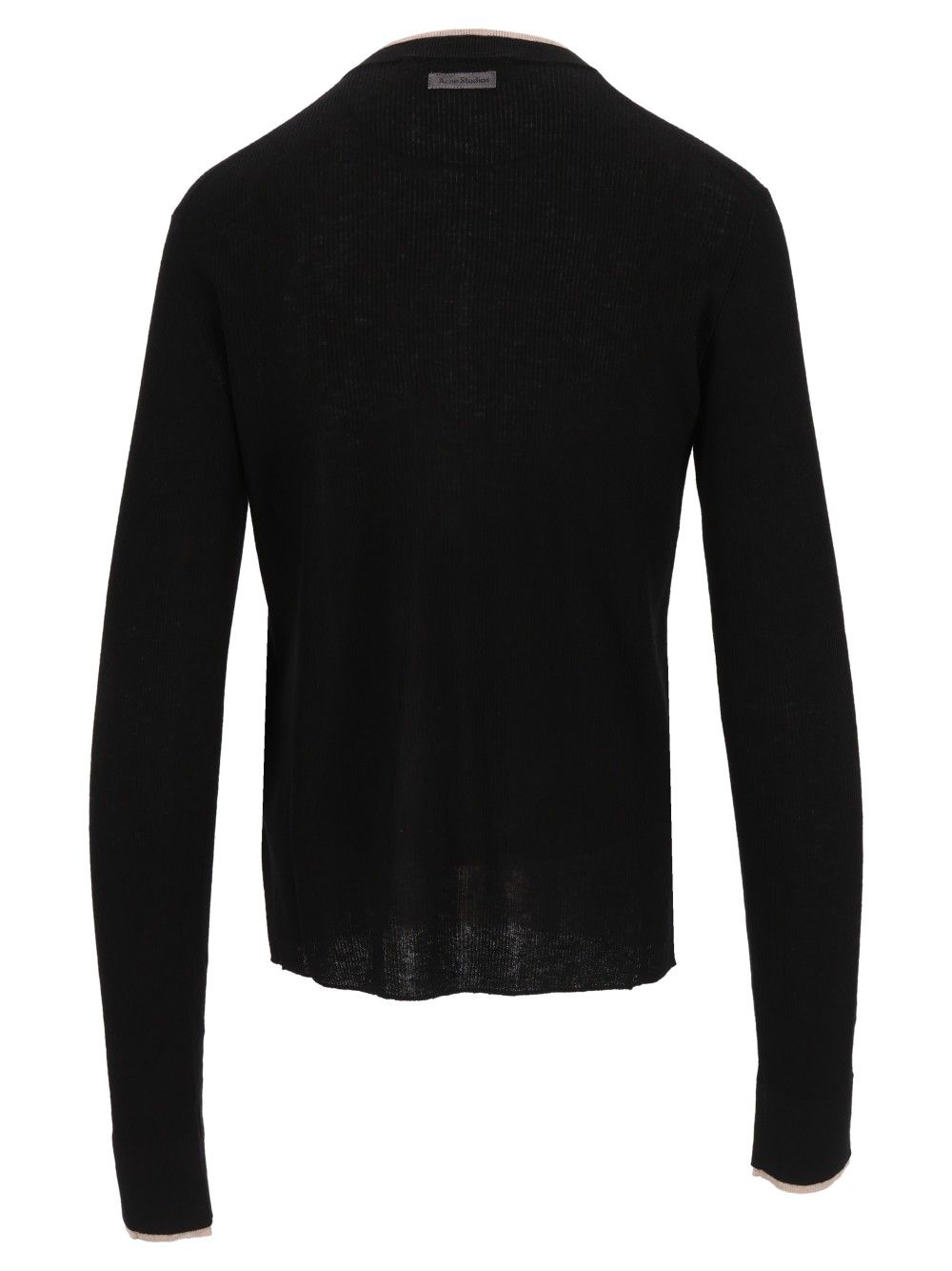 Acne Studios Layered Button-Up Cardigan Knitwear - Nero | 7b39ab64f05ca4b2c0f756e8c43854a7f67a4868