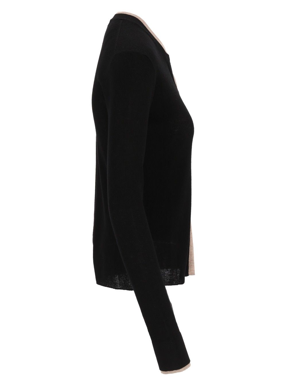 Acne Studios Layered Button-Up Cardigan Knitwear - Nero | a5268406fed20ac7f56cc2022b1ff1e170c21292