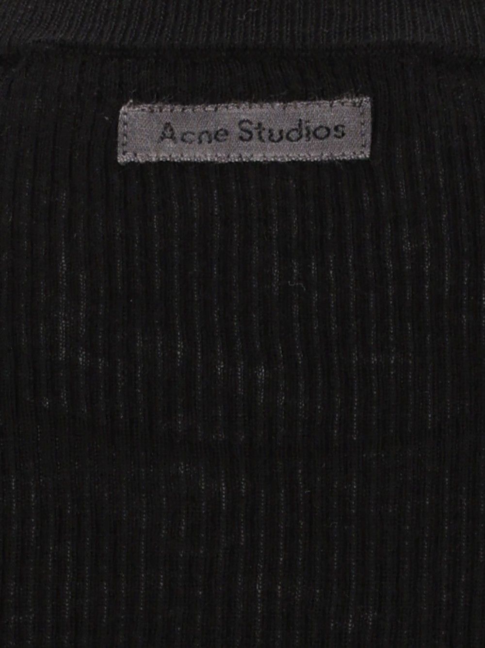 Acne Studios Layered Button-Up Cardigan Knitwear - Nero | e2f13ef53e03744010f7e50bc1a530e5ed3613be