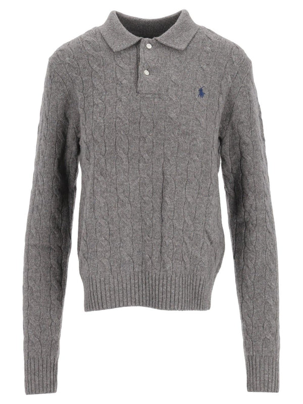 Cable Knit Sweater Knitwear Grey