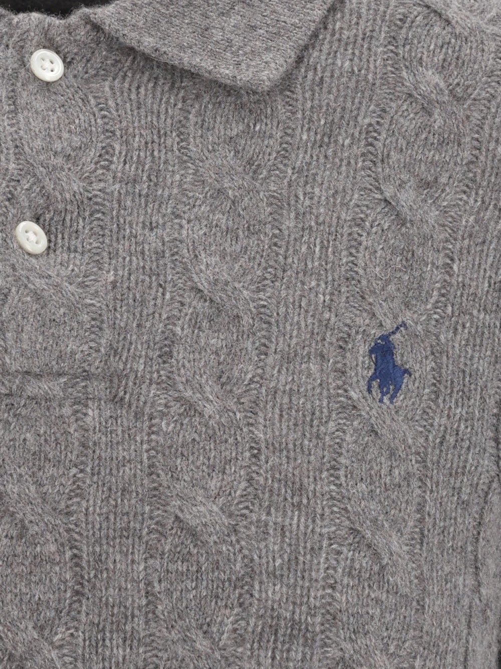 Polo Ralph Lauren Cable Knit Sweater Knitwear - Grey | e309e0cceab4e572dad18e57858b9e9244def13d