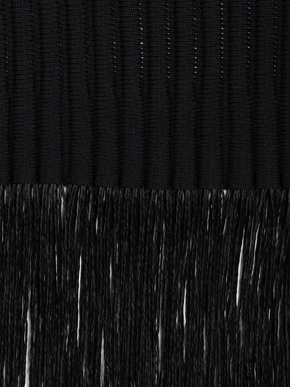 AlaÏA Fringed Skirt Tube Fringed Knit Gonne - Nero | 8d332f26b4619f46a8b05c998c91c08c4b7c2ad0