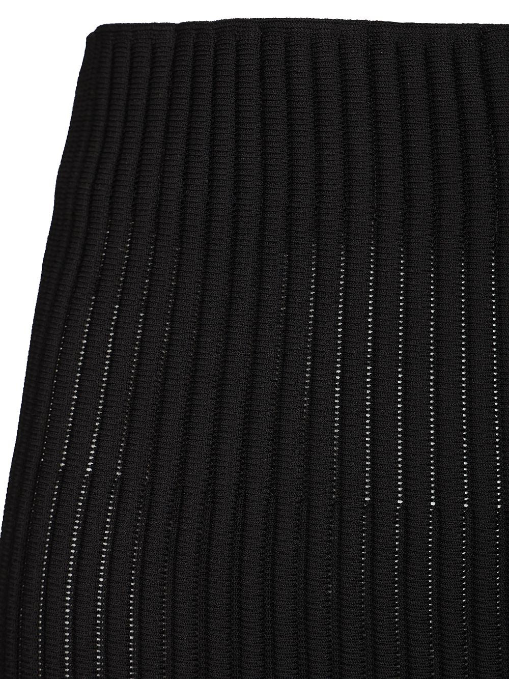 AlaÏA Fringed Skirt Tube Fringed Knit Gonne - Nero | 41284c490e34fa77318bfad0986cc8a85088ce3d