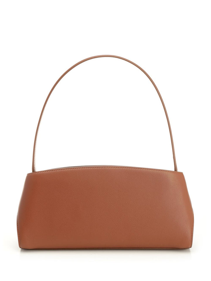 Ferragamo Hug Leather Shoulder Bag Shoulder Bags - Marrone | 4a2aba4335eb420d88c4352bcb622a5bdd13bcd9