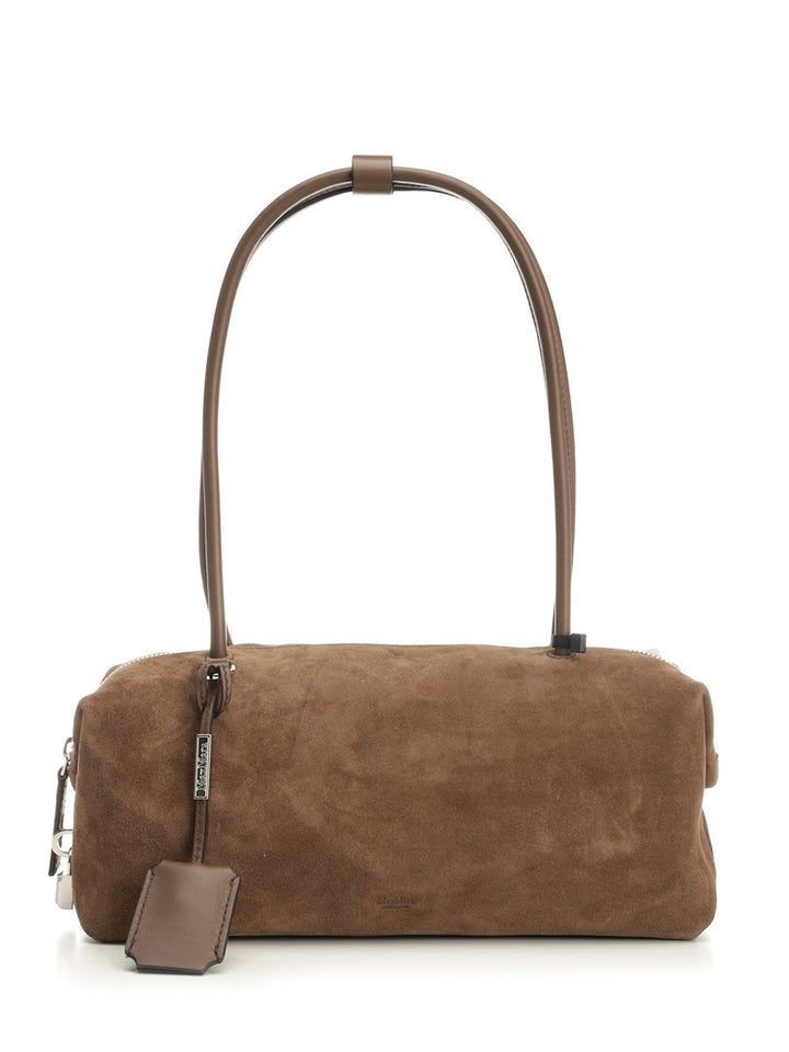 Max Mara Mxaholdallsling Ew Suede Shoulder Bag Shoulder Bags - Marrone | b89ad9a90fa35062b8ecc9086d982402d87b4f58