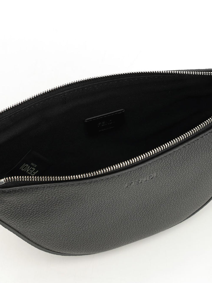 Fendi Fendi Melon Mini V.Cher/F Crossbody Bags - Nero | 673a98ace51fcc719fffad0b4f0c976aeb604013