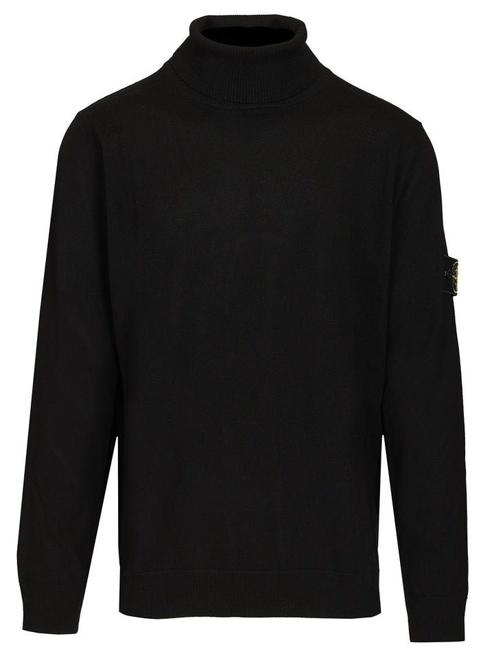 Stone Island Turtleneck Sweater Knitwear - Nero | 20f183db82a520200f11059ba7cf3f94c671071e
