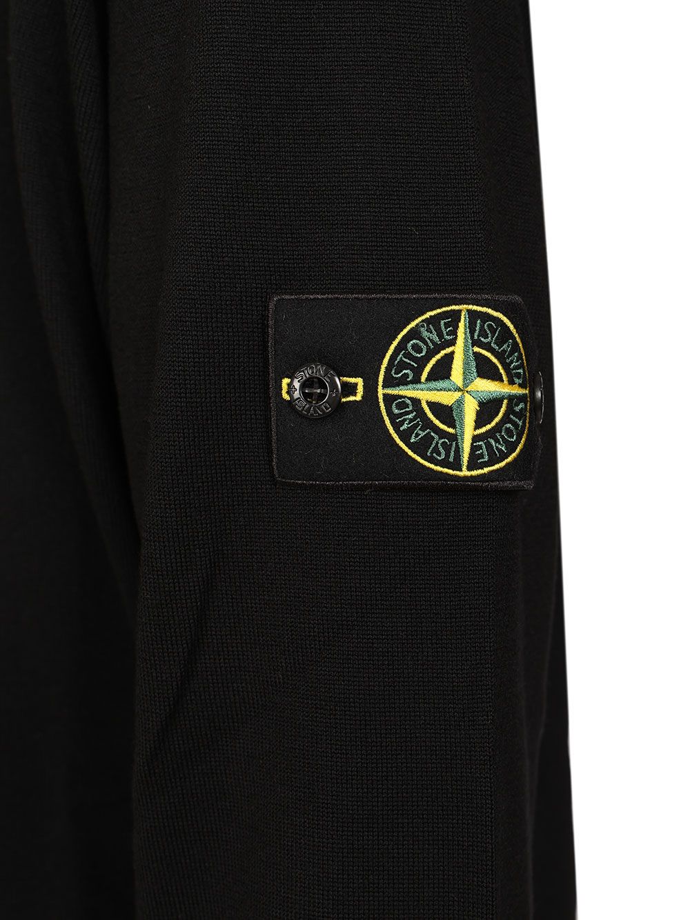 Stone Island Light Pure Rws Wool Knitwear - Nero | f60a9d006571885729da20bc1d4ffcb3c4768a7b
