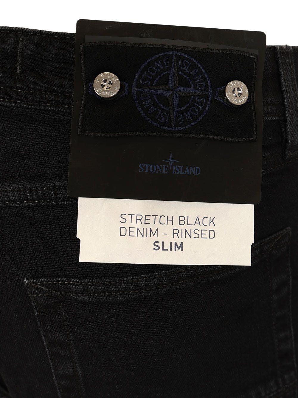 Stone Island Five-Pocket Denim Jeans - Nero | aa3f0b50e75f33817f76475dda15987825aac942