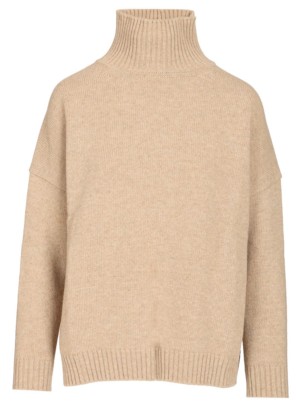 Weekend Max Mara Borgia Wool Turtleneck Oversize Knit Knitwear - Beige | 1f4ce2a6ef83bcda6288656c37f6ddcbfec6b707
