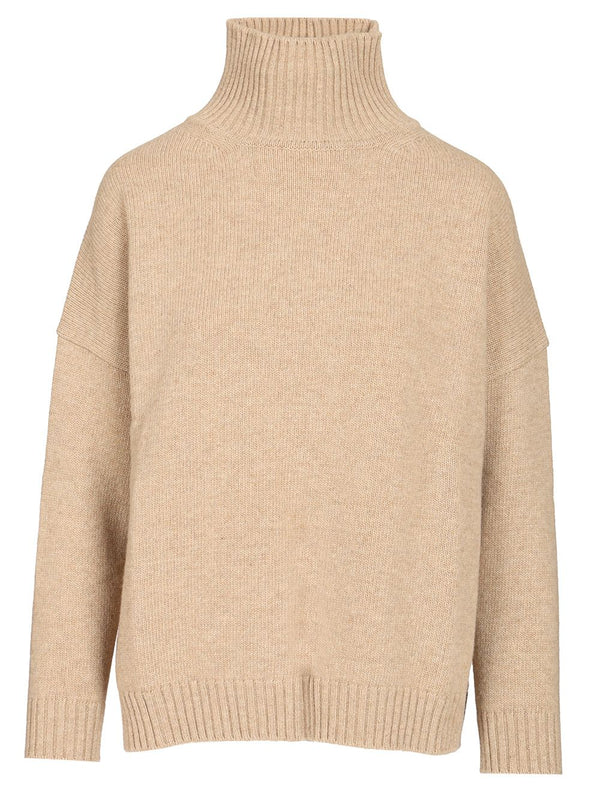 Turtleneck Sweater Knitwear Beige