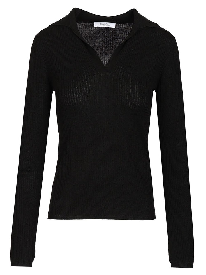 Max Mara Knitted Top Knitwear - Nero | 9b21b96d54a3b3f328661c58f4acca77895d45f7