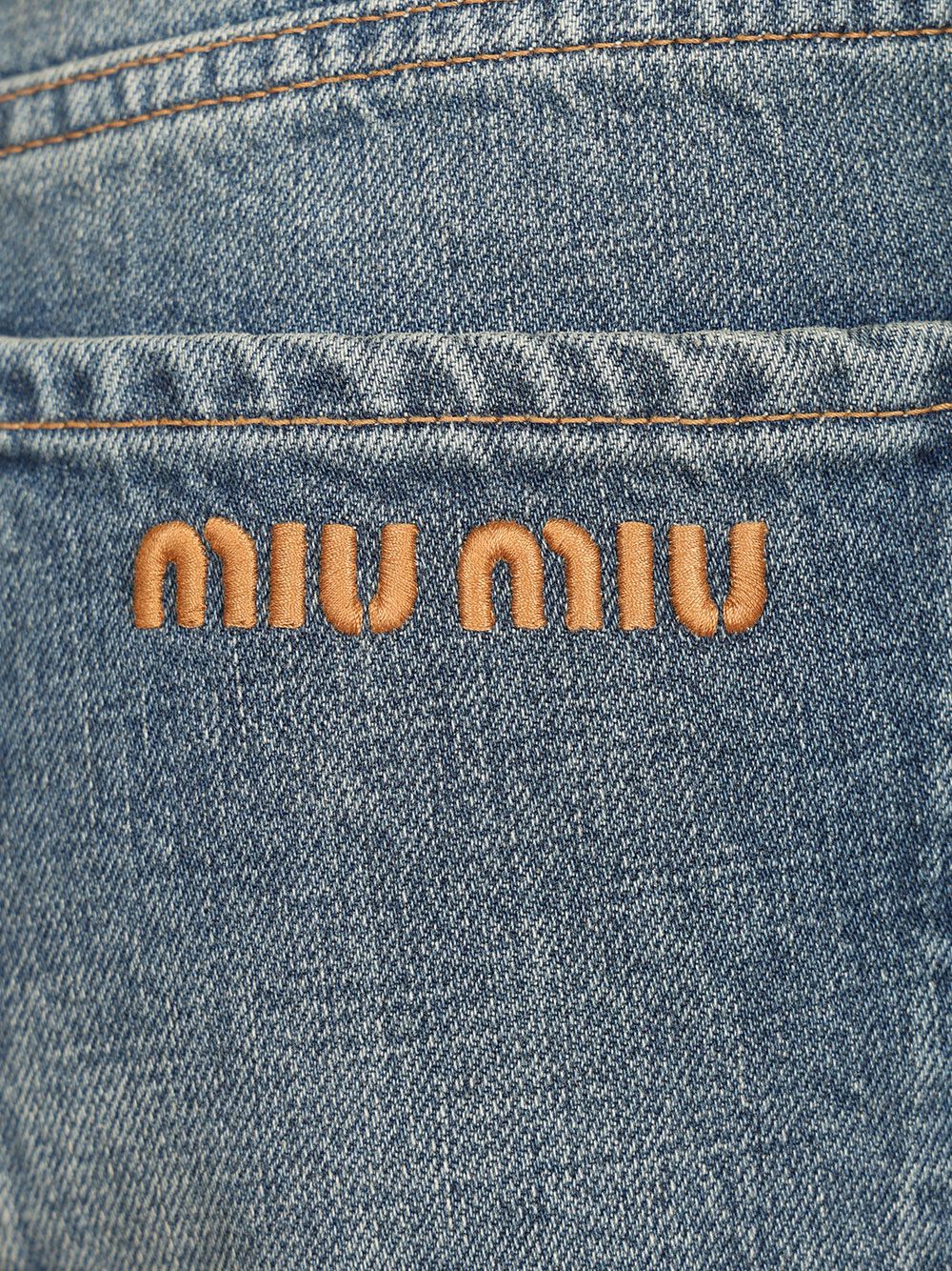 Miu Miu Five-Pocket Denim Trousers Jeans - Blu | fcb5a12f5e38fbc4aa6192988c5ae2cab12d6c2c