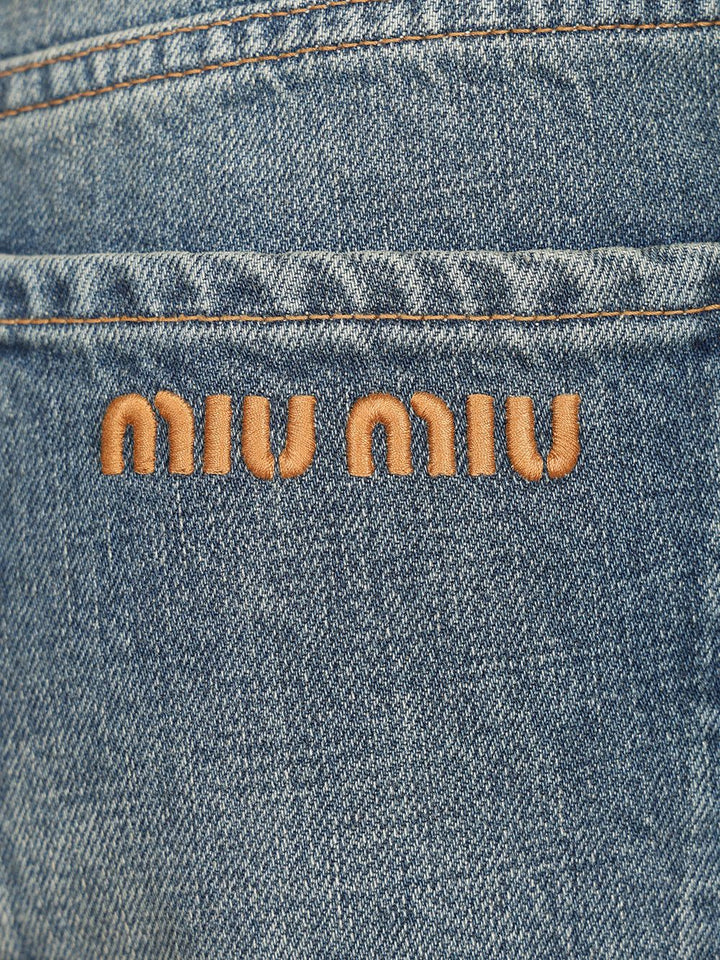 Miu Miu Five-Pocket Denim Trousers Jeans - Blu | fcb5a12f5e38fbc4aa6192988c5ae2cab12d6c2c