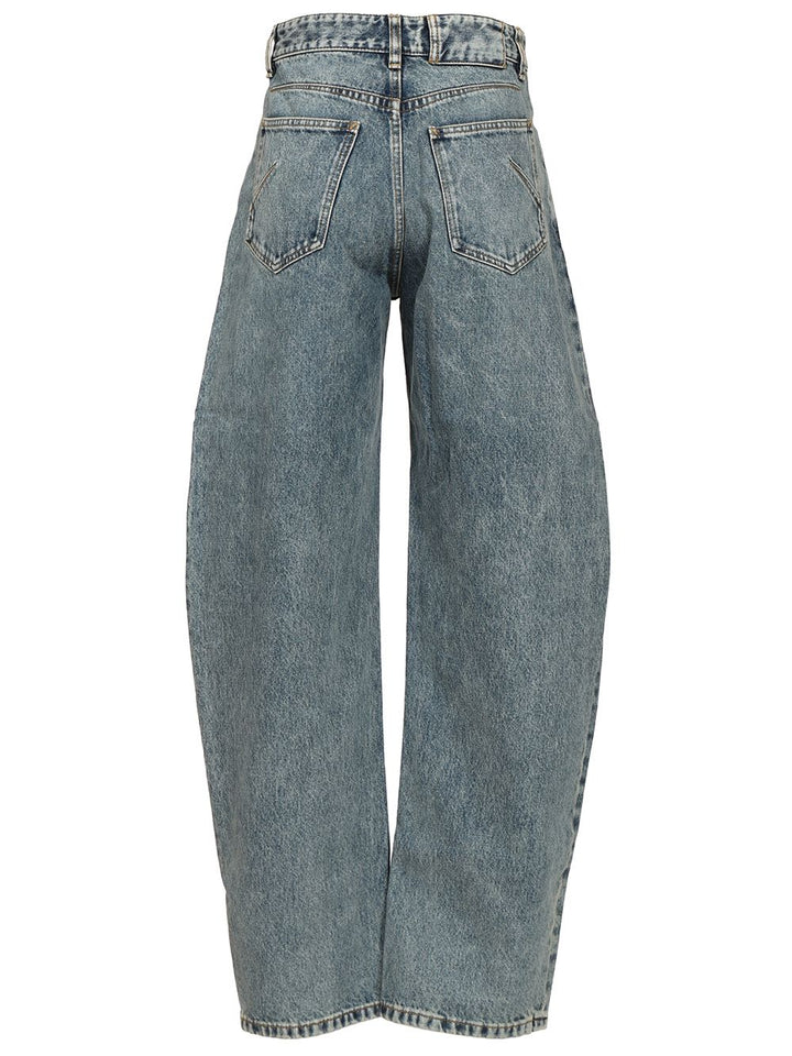 AlaÏA Round Jeans - Blu | bc06c272fce0504862504b870e45f83d09992045