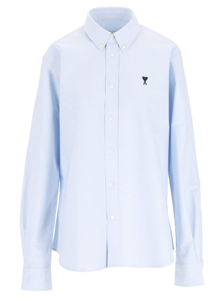 Ami Ami De Cœur Cotton Shirt Shirts - Light blue | 2b0403d2d579ae1a4c203be534c51624392d388d