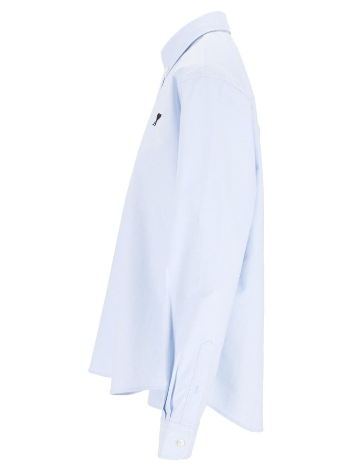 Ami Ami De Cœur Cotton Shirt Shirts - Light blue | 90a38129f93253a39040e80f54e94ce7cdad42ef