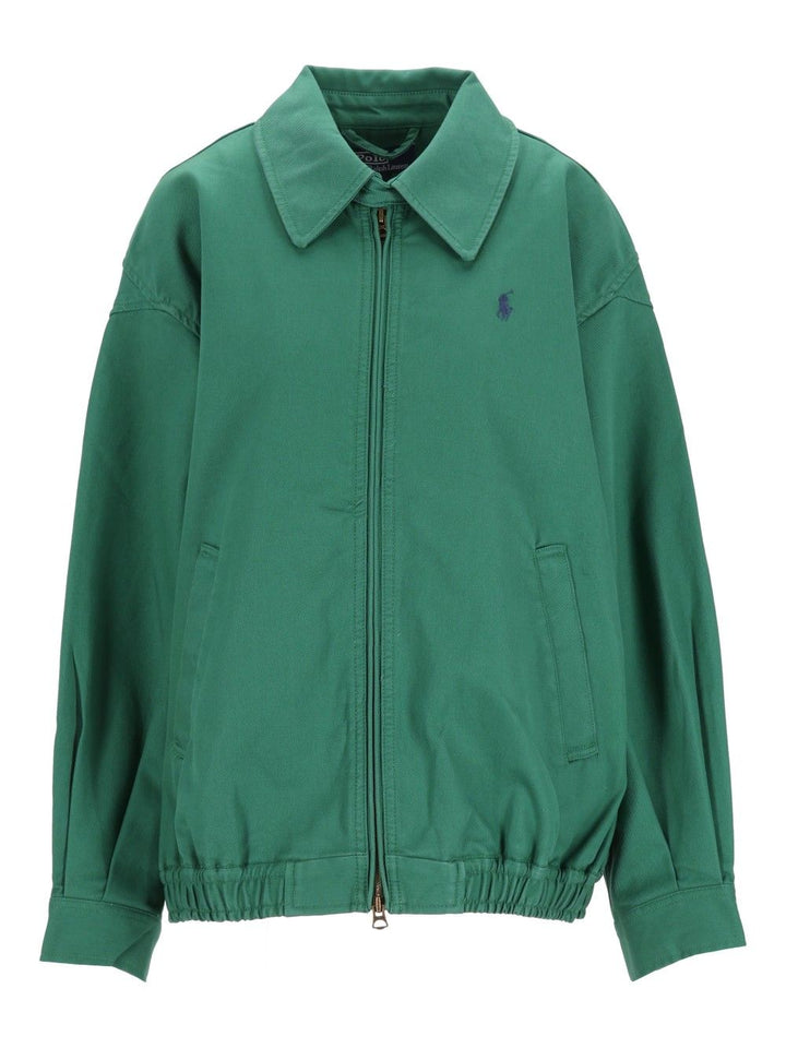 Polo Ralph Lauren Oversized Cotton Windbreaker Giacche - Verde | 553503c0313df540b34210f71af5d213800993d4