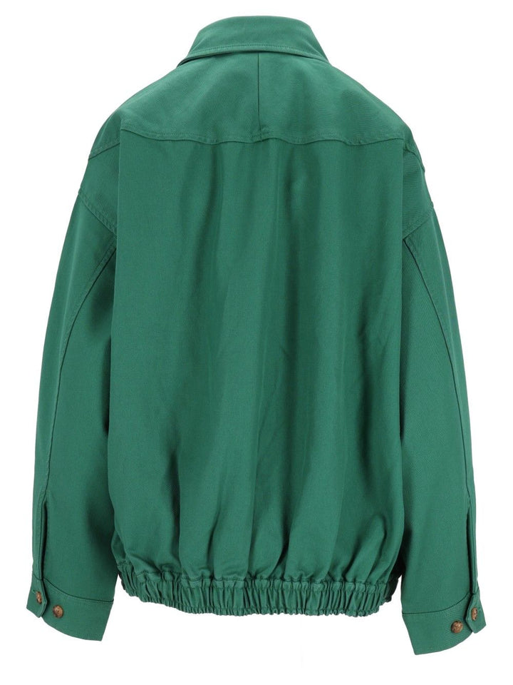 Polo Ralph Lauren Oversized Cotton Windbreaker Giacche - Verde | 02ba0237b5faf1c5bdd34da39d86cf2837662005
