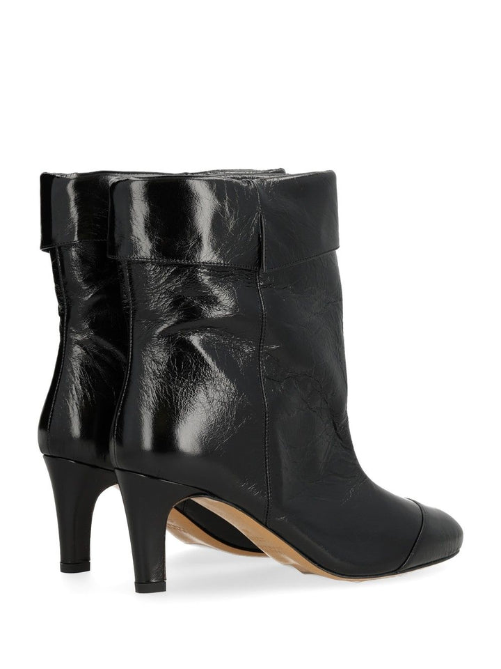 Isabel Marant Eldra Leather Ankle Boots - Nero | 4dfa19abef46044b090b2d73e78dd181eba4fd33