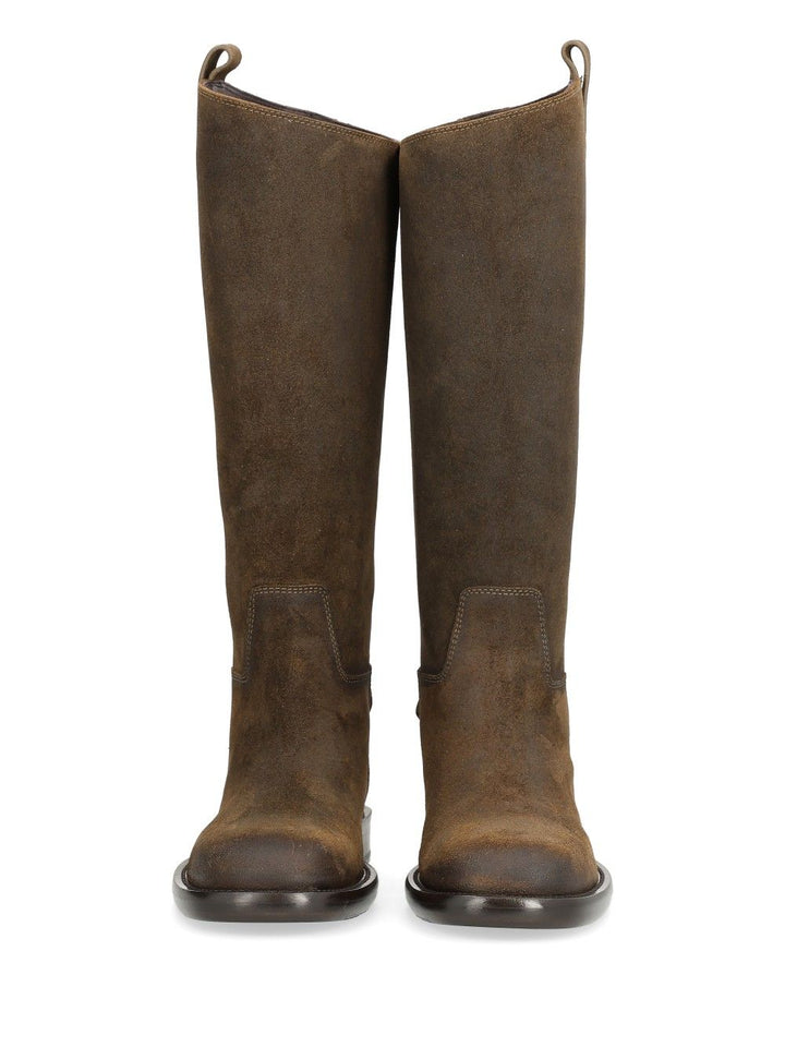 Burberry Cavalier Suede Boots - Marrone | d791b2a0f27c6721f9200982731be01dc89f654b