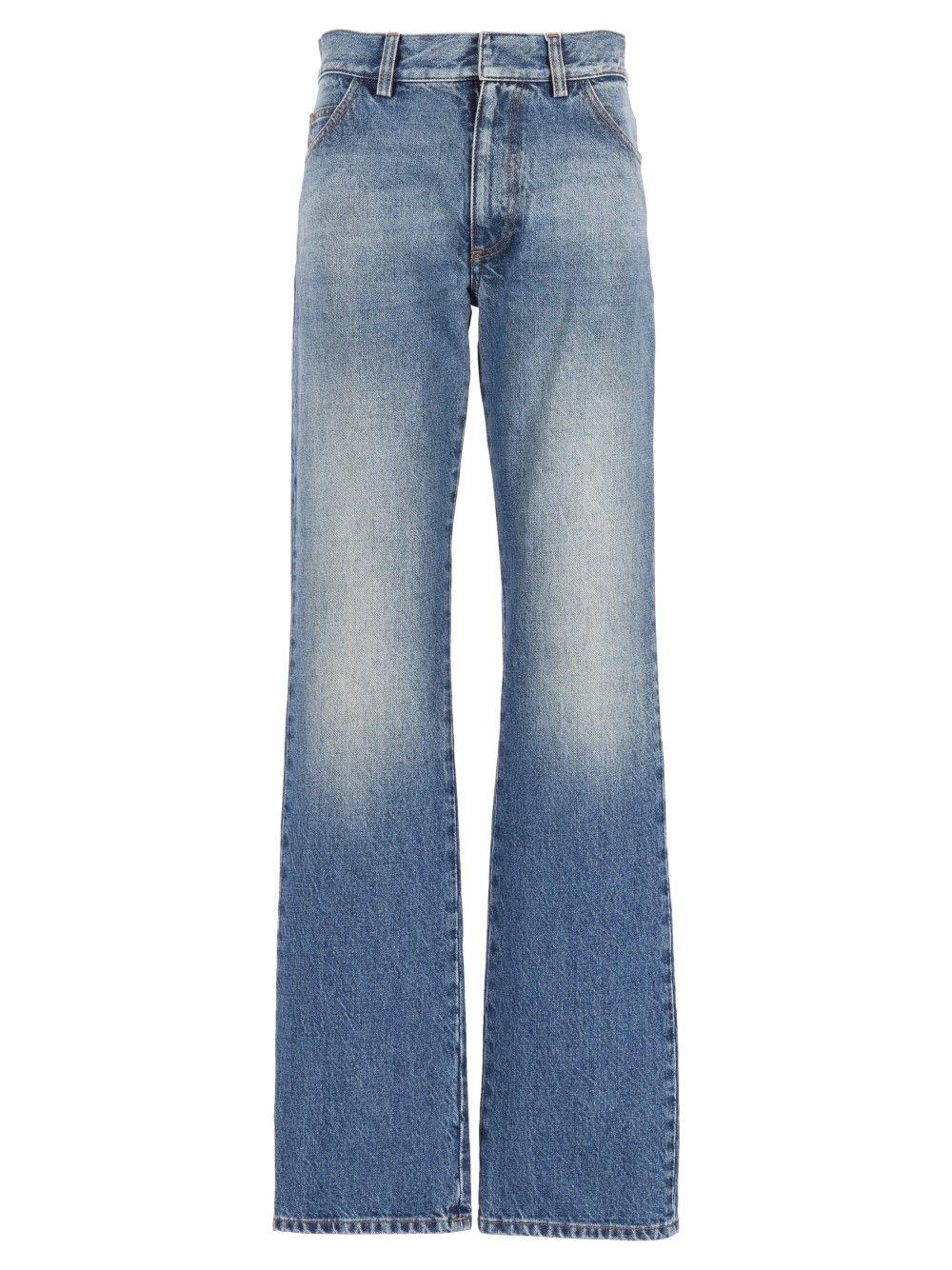 Mm6 Maison Margiela Wide-Leg Jean Jeans - Blu | 96573f93aa4181a8b176ef96e465c2faaddae61d
