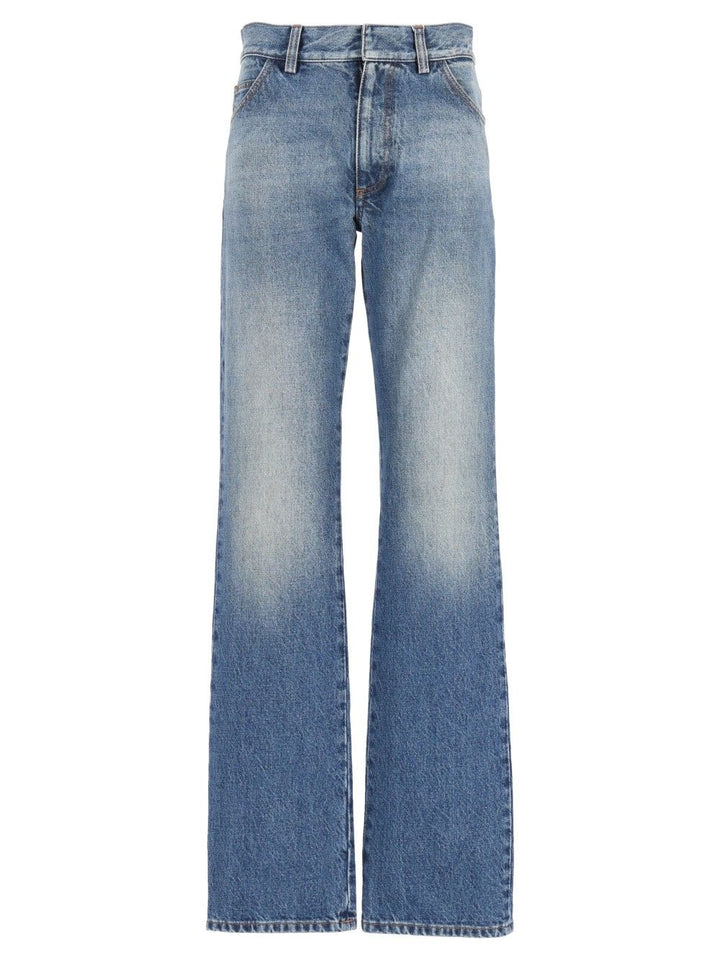 Mm6 Maison Margiela Wide-Leg Jean Jeans - Blu | 96573f93aa4181a8b176ef96e465c2faaddae61d