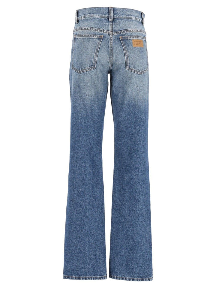 Mm6 Maison Margiela Wide-Leg Jean Jeans - Blu | bf224eded5dade348c2a6f077a8a0dd27a69d9c3