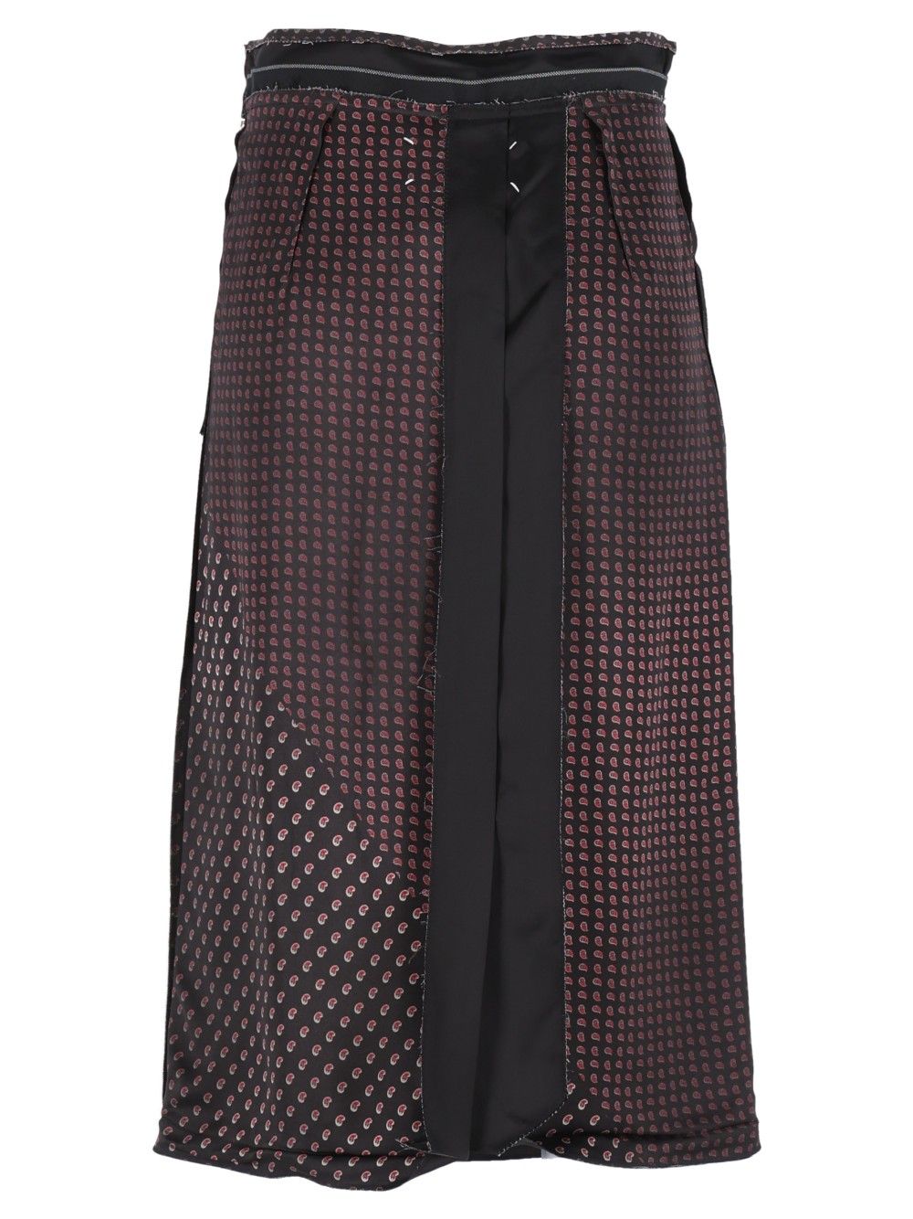 Maison Margiela Paisley Print Midi Skirt Gonne - Nero | a657bdab2d4b3f9d01d66a20d6948ded3b5d62da