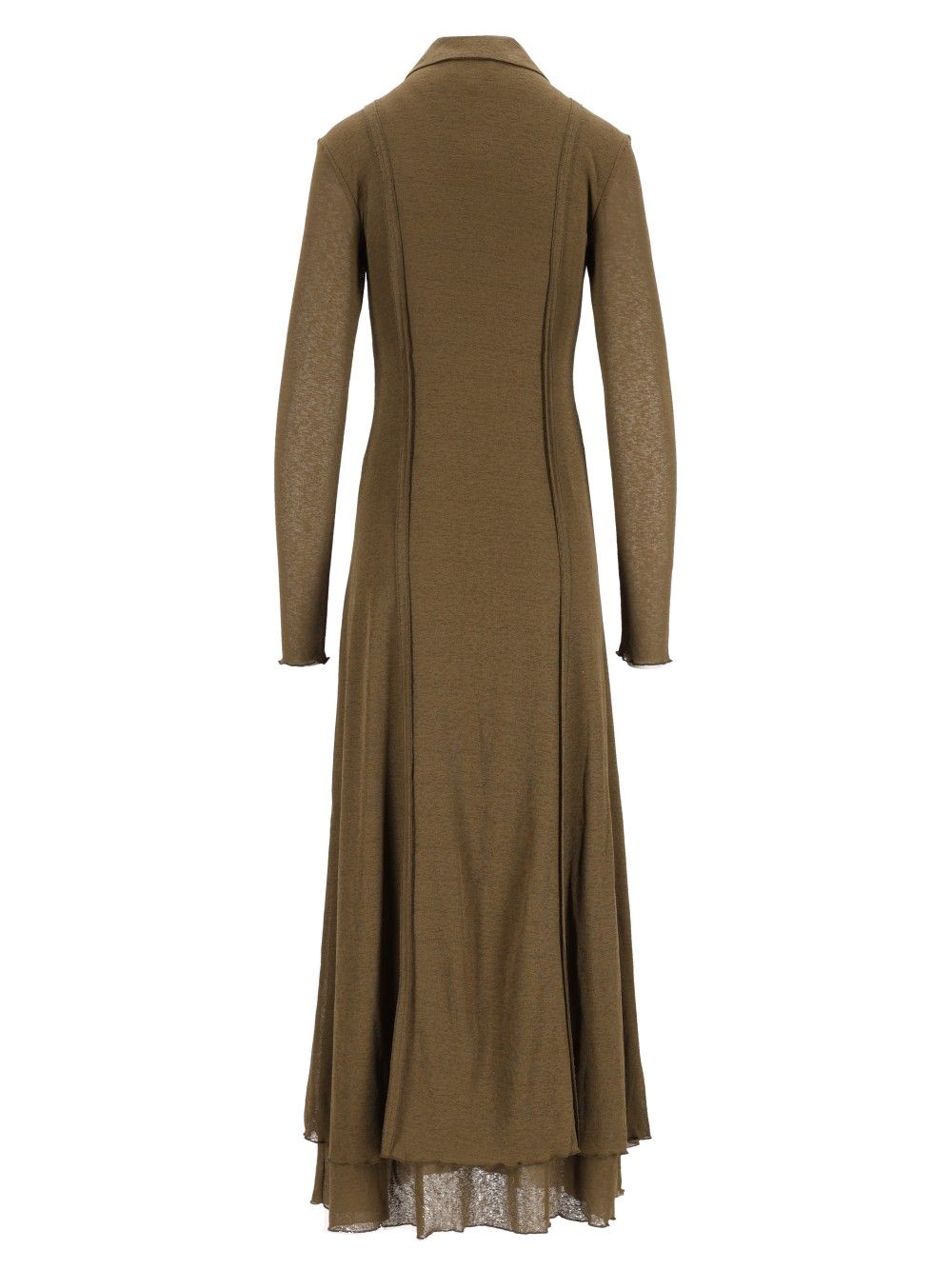 Ganni Long Gauze Dress Abiti - Verde | bc4cfdcceb34539963e6e16c9f1f0b23affa05f3
