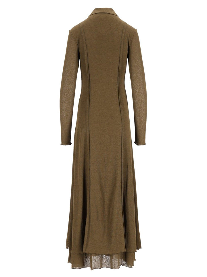 Ganni Long Gauze Dress Abiti - Verde | bc4cfdcceb34539963e6e16c9f1f0b23affa05f3
