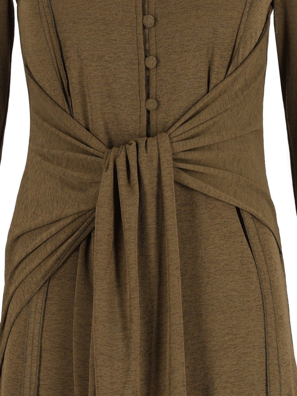 Ganni Long Gauze Dress Abiti - Verde | 31c3364cd35106c62367d964c28c42eaae2832d4