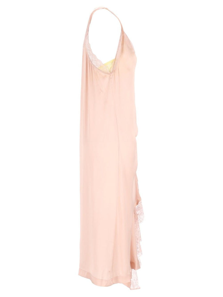 Maison Margiela Midi Lace Slip Dress Abiti - Rose | ce2b90e672fe4ba5899d39f16afdee7e23ee8047