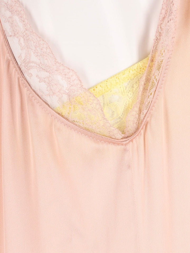 Maison Margiela Midi Lace Slip Dress Abiti - Rose | 9bf911bc1c0ad9c9531c5e1e38d772c0ed9d3ad9
