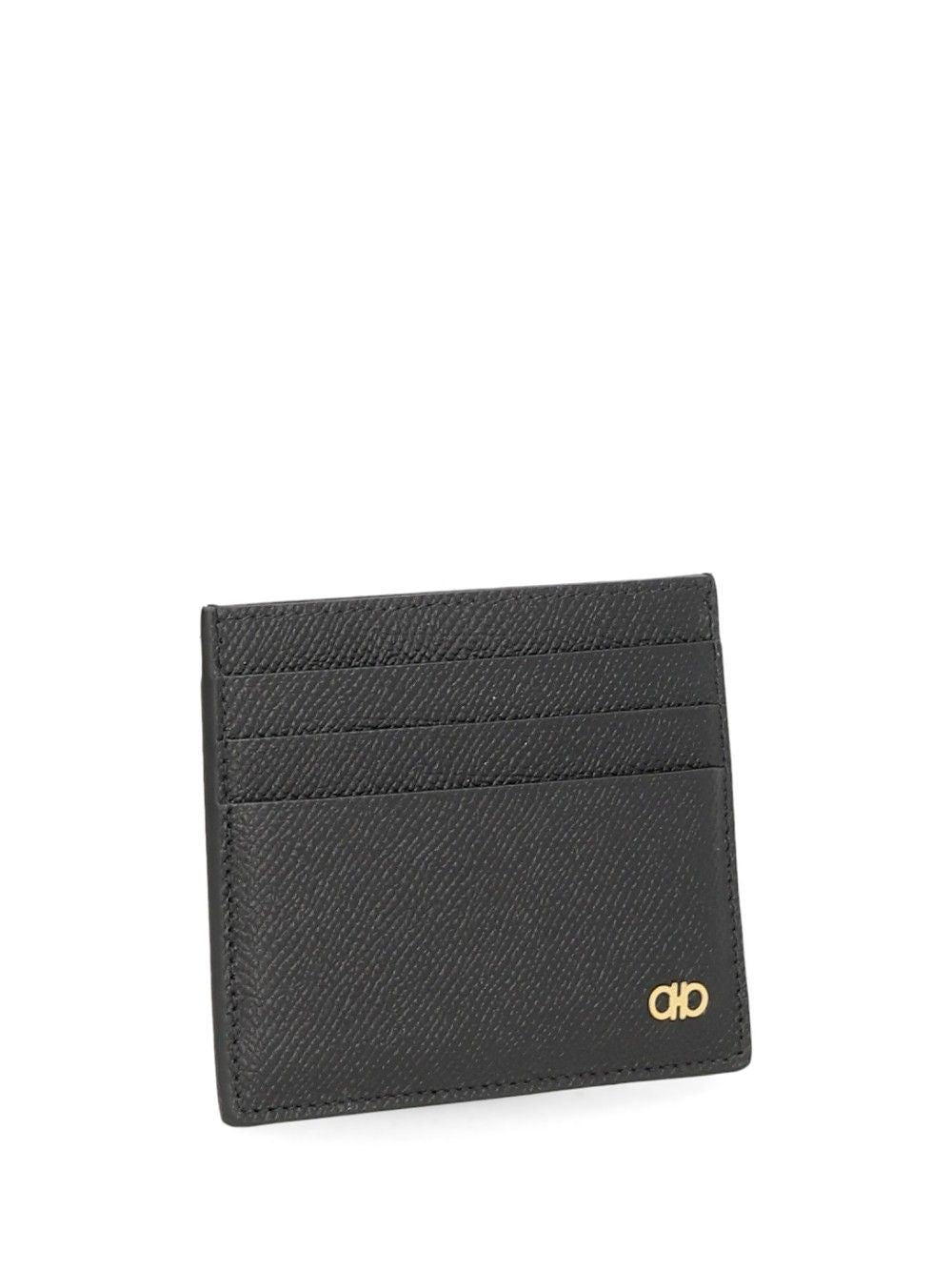 Ferragamo Gancini Credit Card Holder Wallets - Nero | d542ab00203c70e06baa606e799d8a1c1b79cfc8