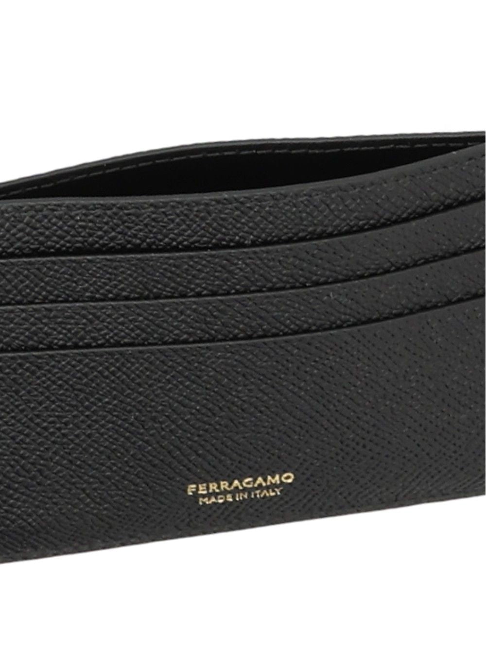Ferragamo Gancini Credit Card Holder Wallets - Nero | ba26aadbc689c28888b092d9eabfa47c29fbffaf