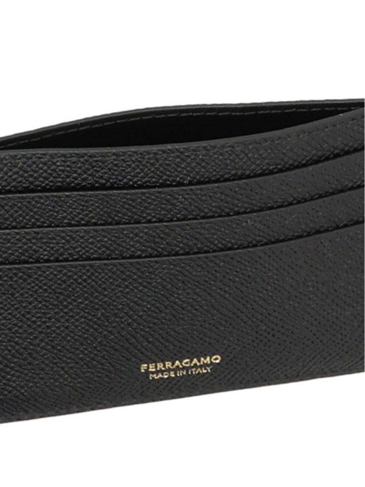 Ferragamo Gancini Credit Card Holder Wallets - Nero | ba26aadbc689c28888b092d9eabfa47c29fbffaf