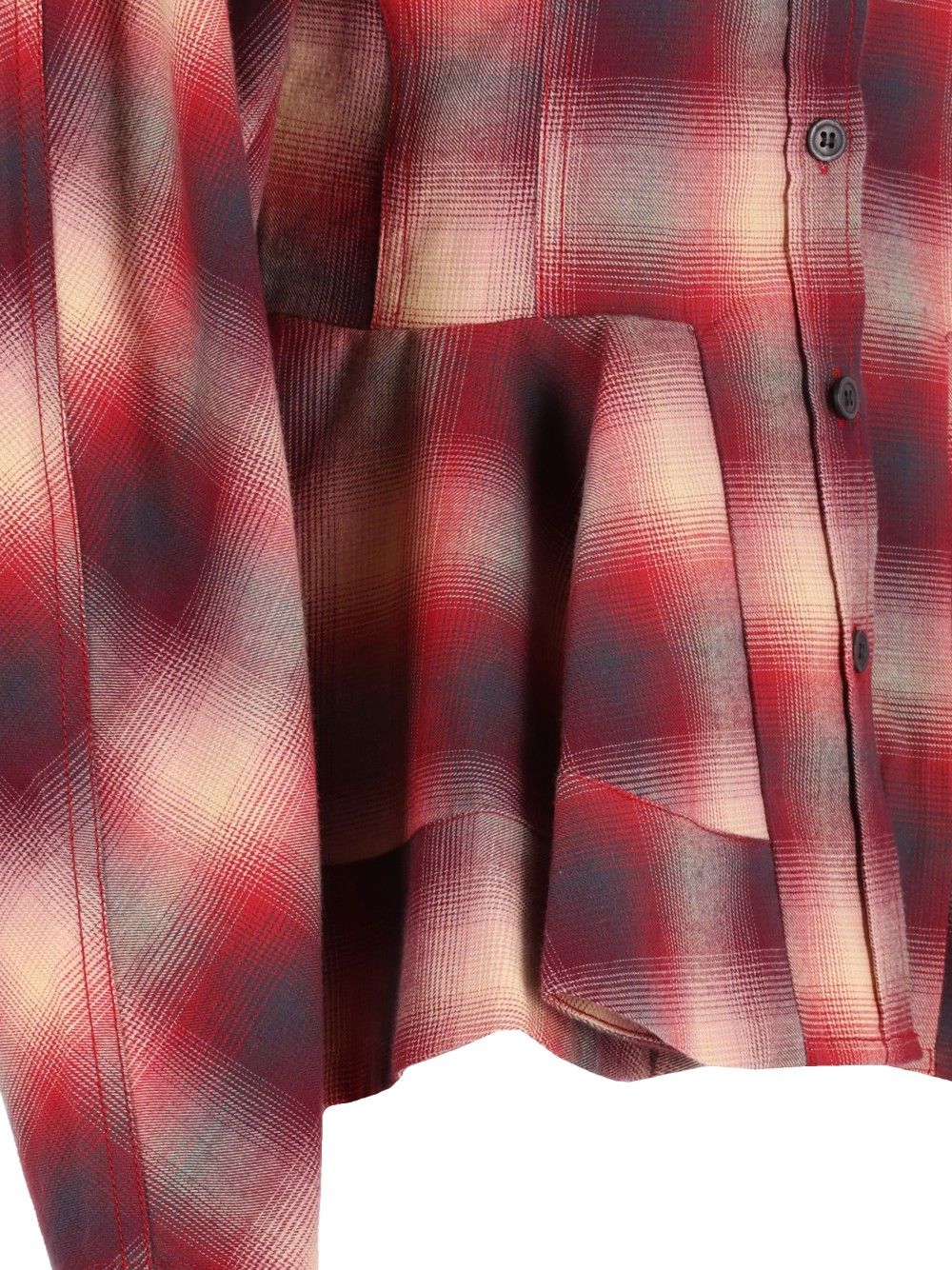 Ganni Red Checked Flannel Shirt Shirts - Rosso | c48069d576bbdd185ba7d8ab4945f4e7122e3da2