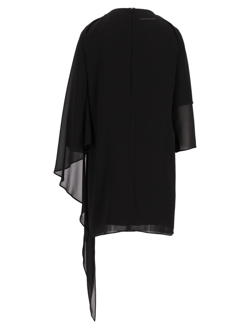 Mm6 Maison Margiela Chiffon Minidress Abiti - Nero | 63d9f442fe8986ed306019d52ca99fc35ed7c7c6