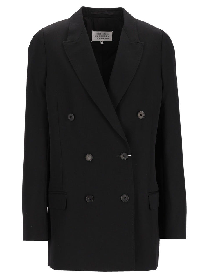 Maison Margiela Double-Breasted Blazer Giacche - Nero | 6a542092c088307d785cc1b5f65b919090f18e02