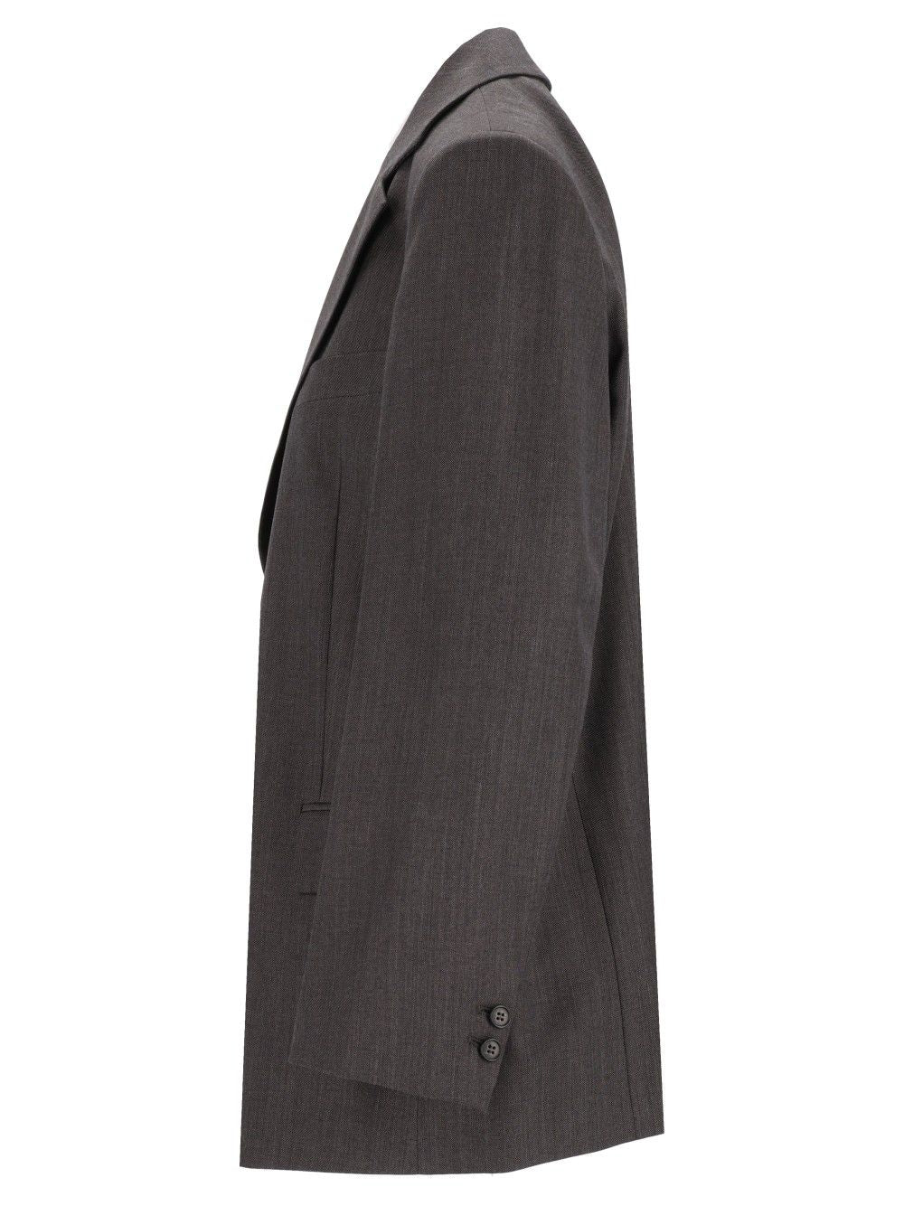 Mm6 Maison Margiela Single-Breasted Jacket Giacche - Grey | a4c5147ebcace631bf4e5f2f3616e401678867bb
