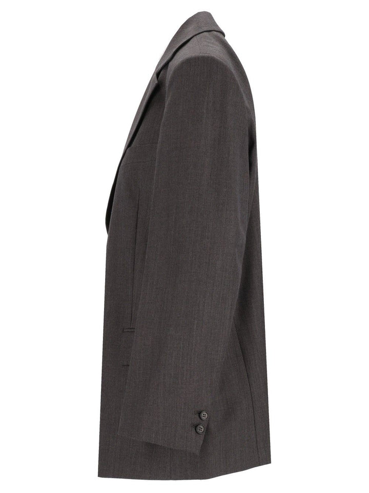Mm6 Maison Margiela Single-Breasted Jacket Giacche - Grey | a4c5147ebcace631bf4e5f2f3616e401678867bb
