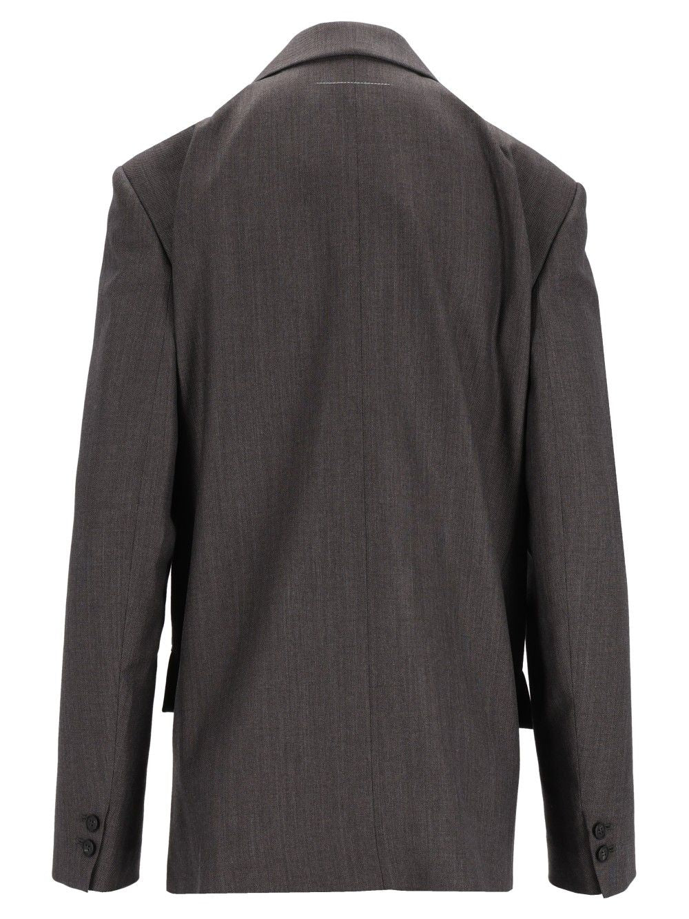 Mm6 Maison Margiela Single-Breasted Jacket Giacche - Grey | a772222460d24f6f775c07554bd13f8c43f7eec8